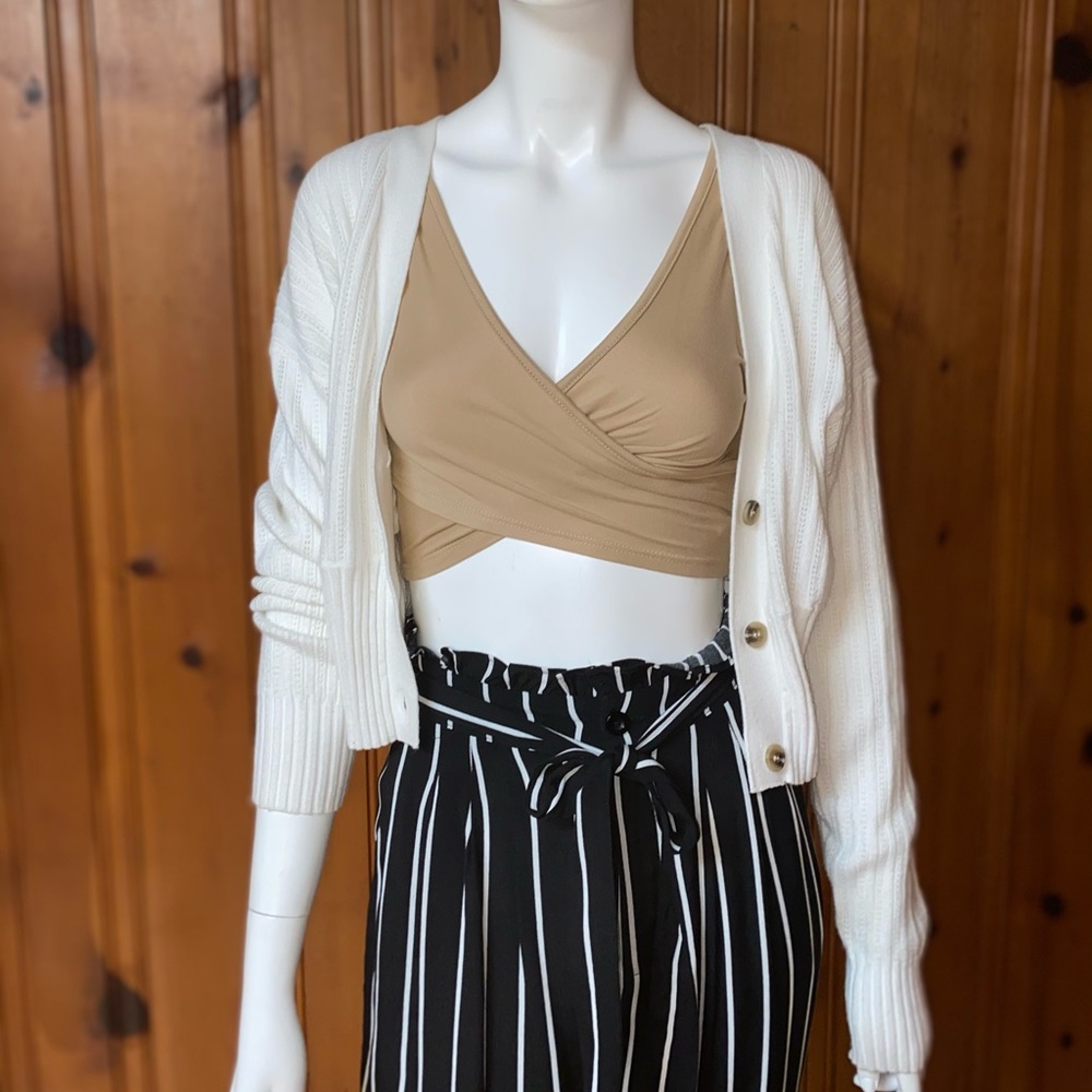 White long sleeve cardigan